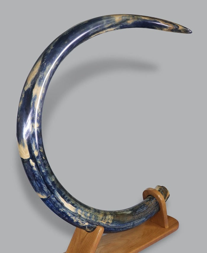 Huge Blue Mammoth Tusk For Sale - Alaska, 119 lbs. - Rare Vivianite ...